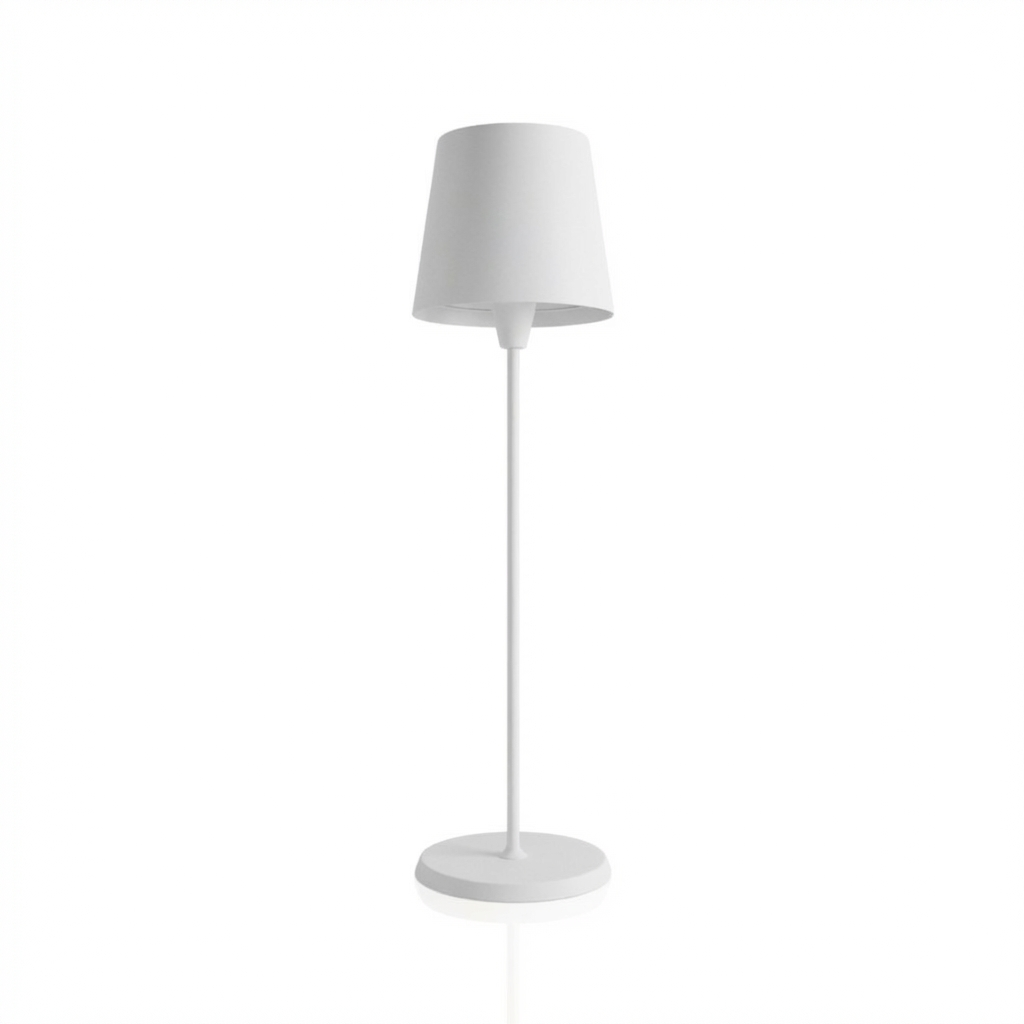 Selene Table Lamp in white with a sleek design and minimalist aesthetic.