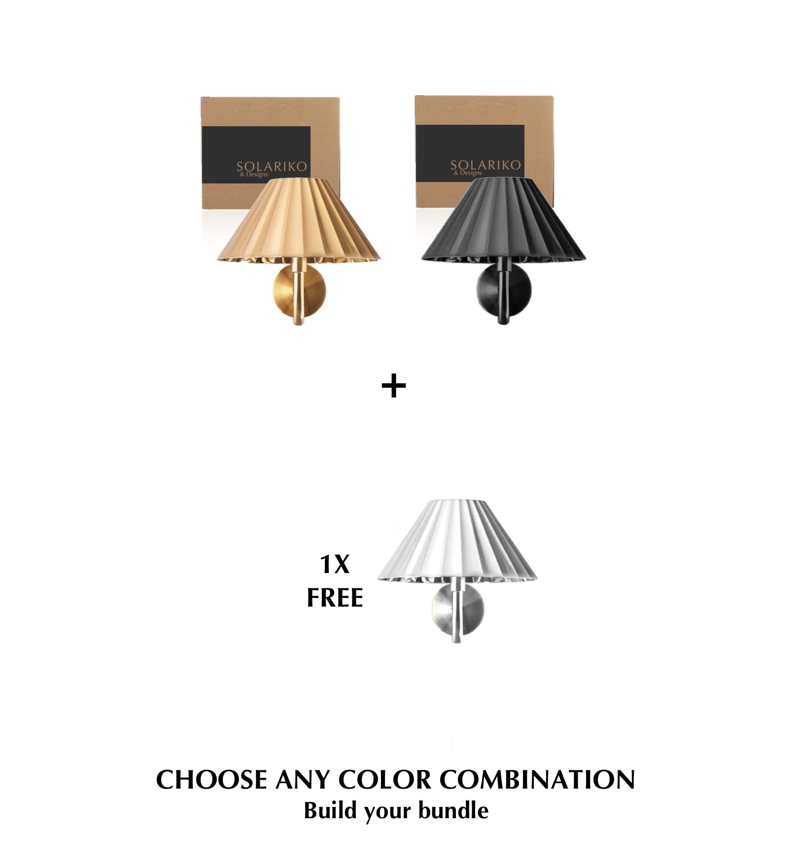 2 Amalfi Sconce + 1 FREE Amalfi Table