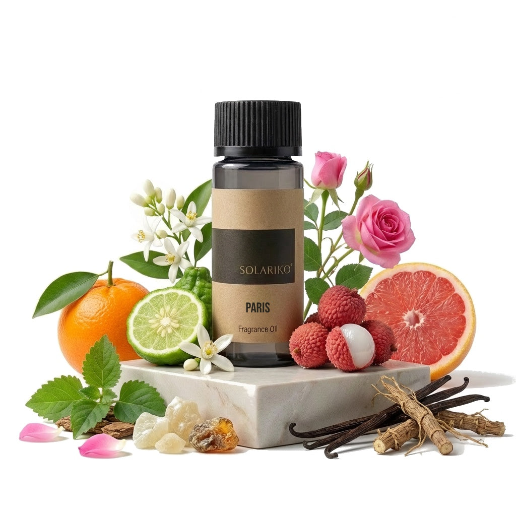 Fragrance Oil - Paris in a bottle with Mandarin, Bergamot, Grapefruit,Lychee, Italian Jasmine, Rose